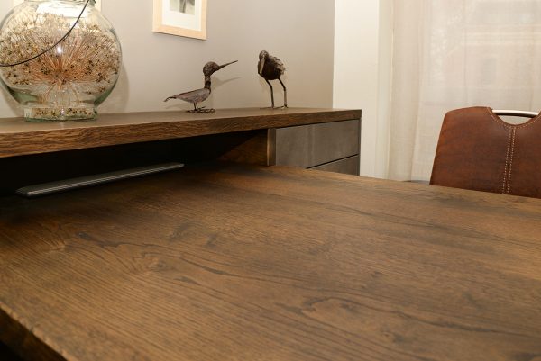 bureau werkplek inrichting werkkamer ladekast maatwerk meubels meubelmakers Utrecht mooi ruim