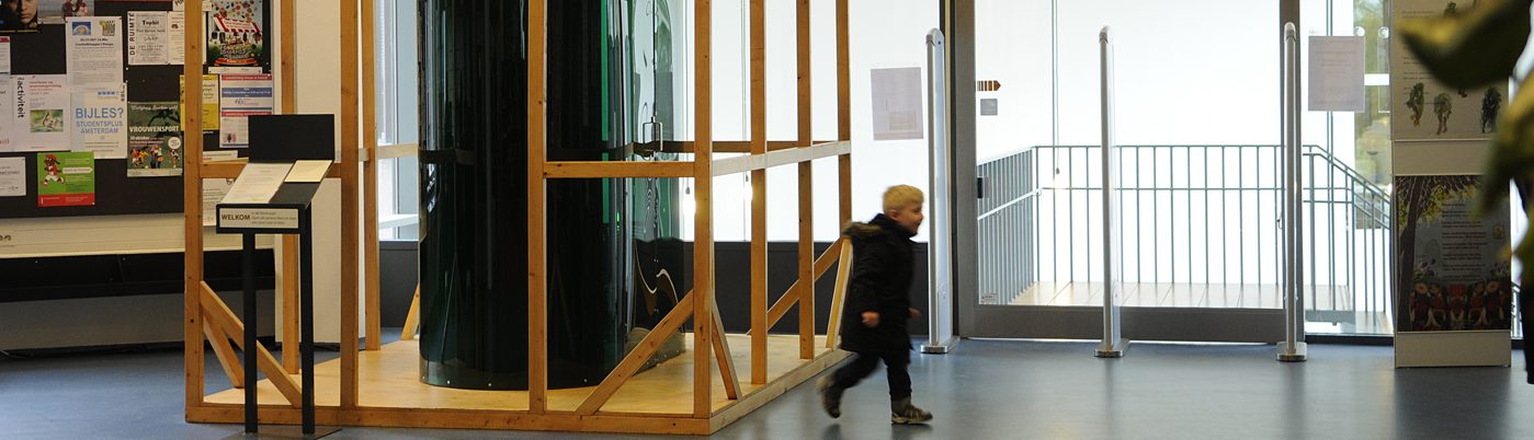 Expositiehuisje bibliotheek